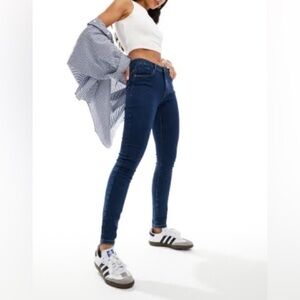 Mid Rise Jeggings Jeans Double Button 30